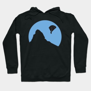 Paragliding is sport with a paraglider in the air Hoodie